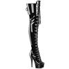 Pleaser - DELIGHT3022 Bottes cuissardes à plateforme - Noir Product image